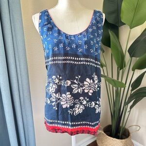 Johnny Was Reversible Tabitha Tank SZ XL